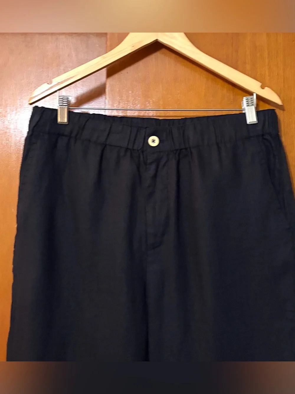 Quince Men’s 100% European Linen Pants Black